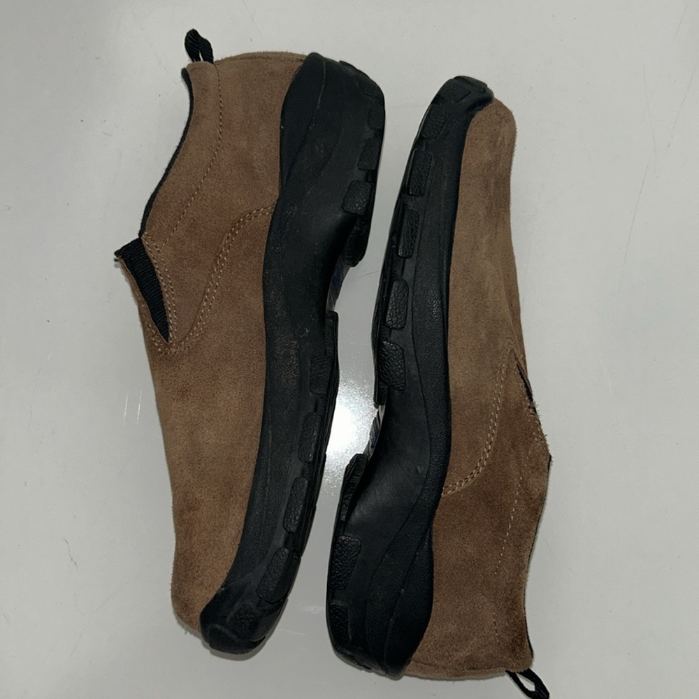 Lands end men’s brown suede size 8 slip on shoes - Picture 2 of 6